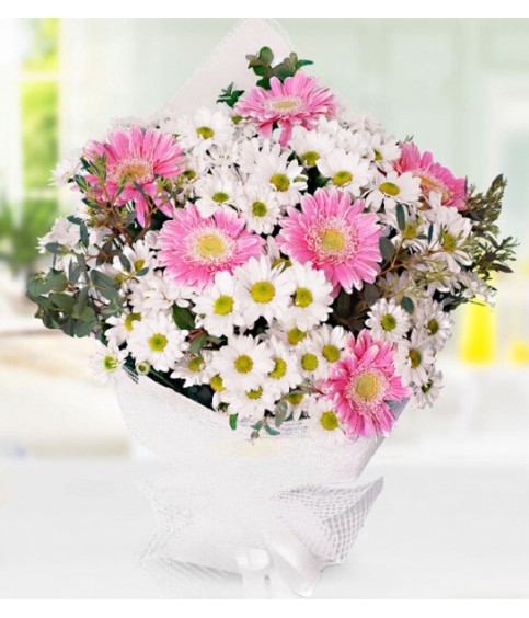 Papatya ve Gerbera Buketi