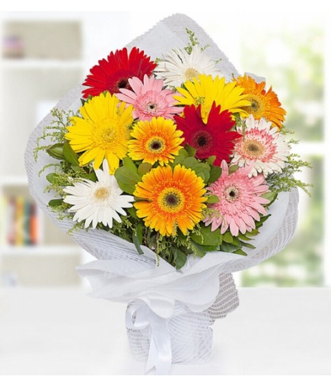 Renkli Gerbera Buketi